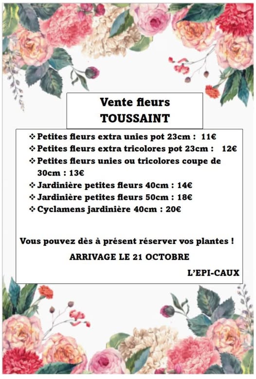 fleurs toussaint